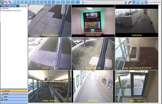 exacqVision G-Series web service